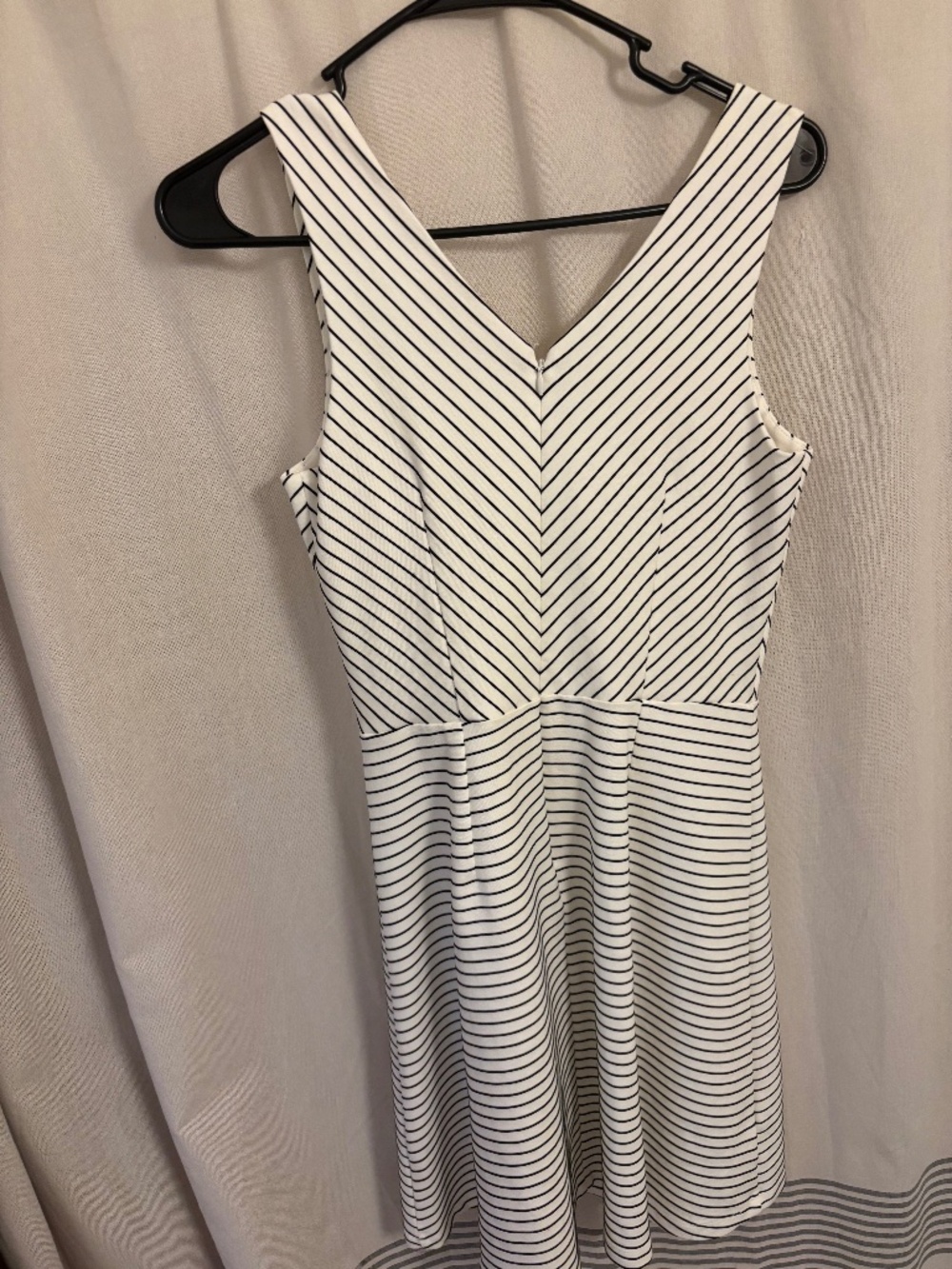 White and black Loft dress